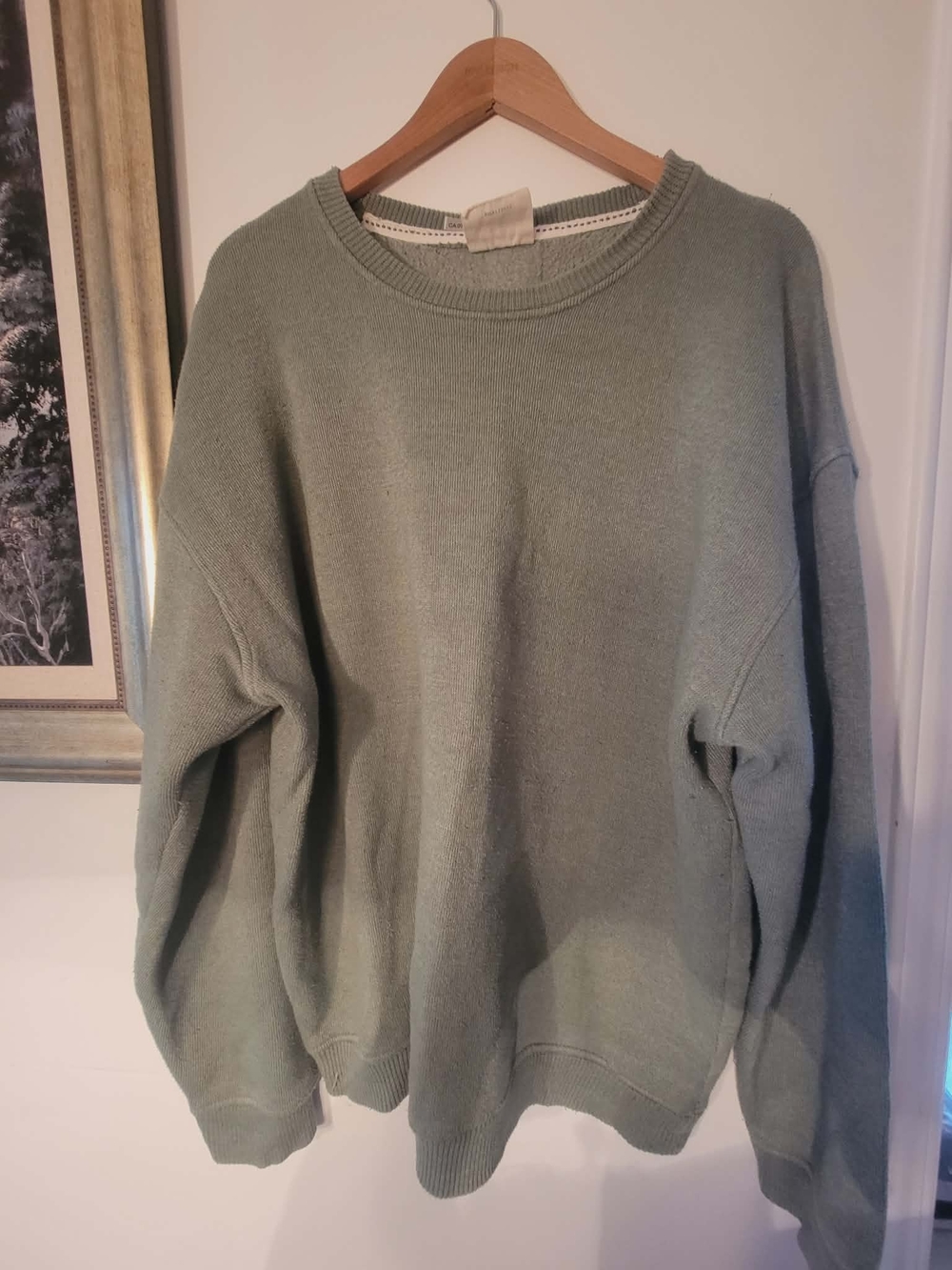 Crewneck Sweater in Sage Green